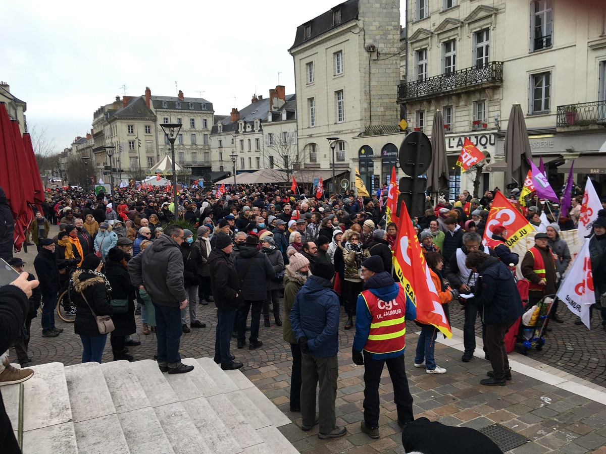 Saumur. 2 500 manifestants dans les rues contre la réforme des retraites