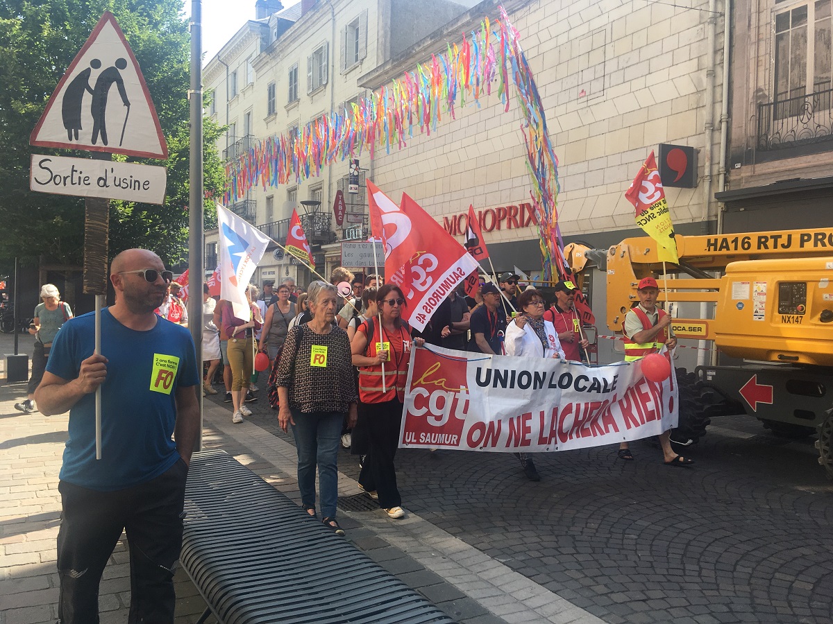 Saumur. Environ 800 manifestants toujours mobilisés contre la réforme des retraites