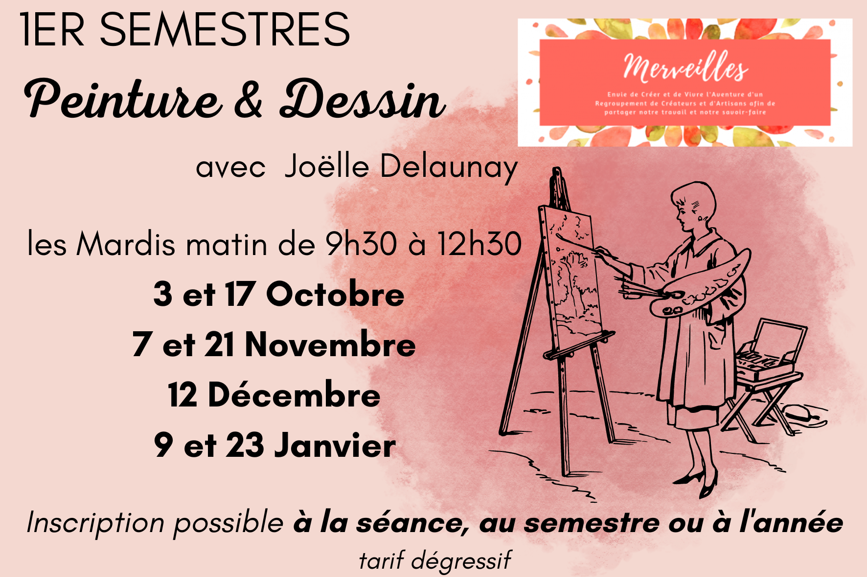 1er SEMESTRE -PEINTURE DESSIN - Saumur Kiosque