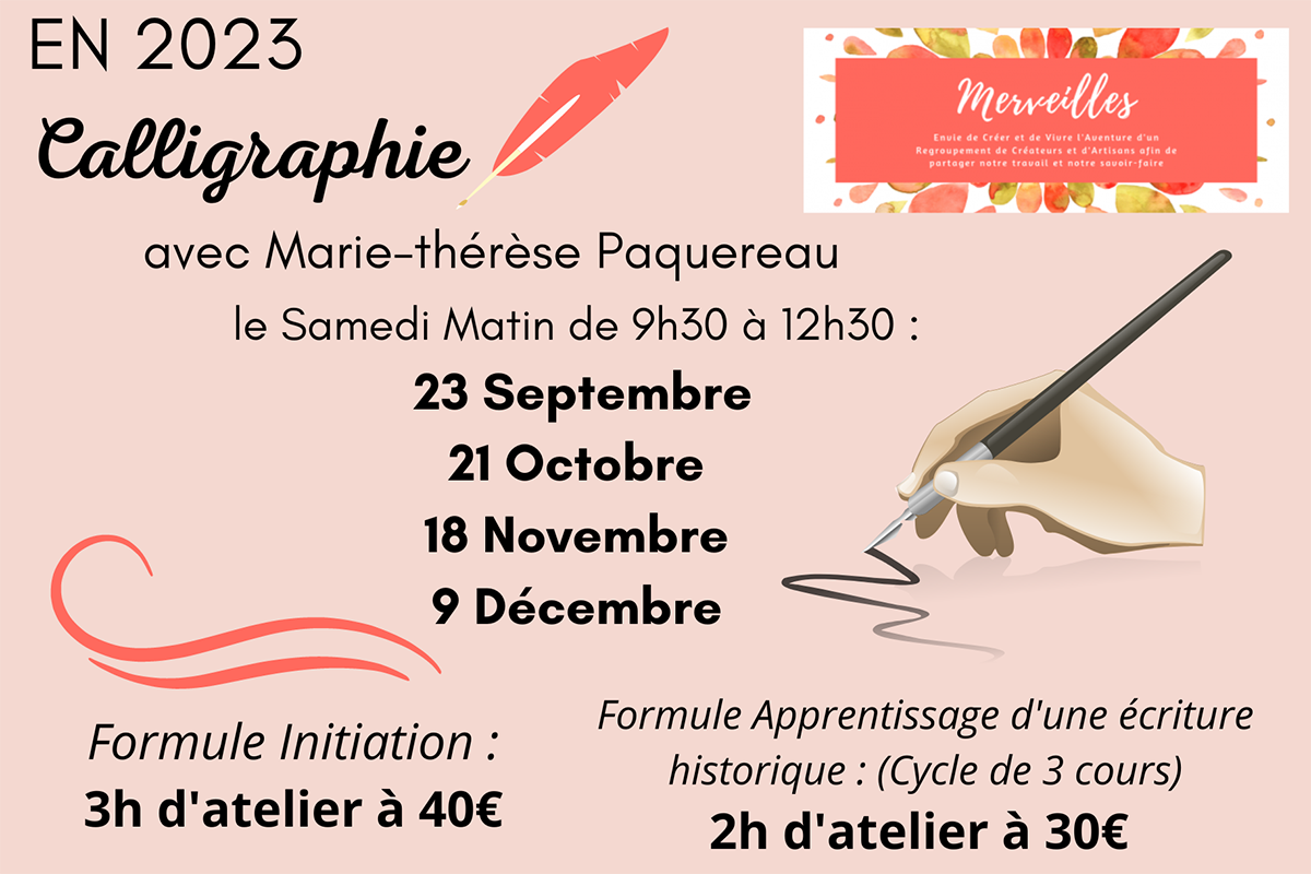 CALLIGRAPHIE 2023 - Saumur Kiosque