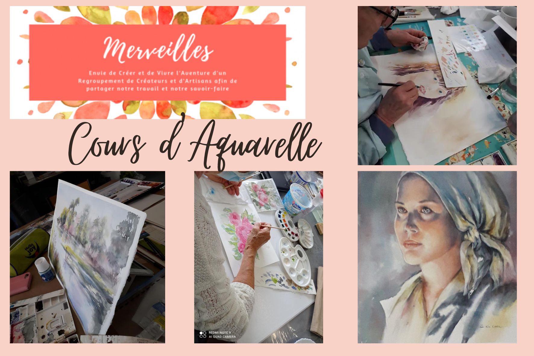 Cours Aquarelle - Saumur Kiosque