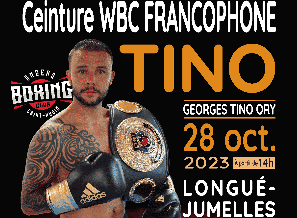 Inédit. 28 octobre à Longué-Jumelles : Georges Ory, champion du monde de boxe pour son prochain combat international
