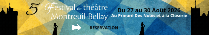Festival de théâtre montreuil-Bellay 2026 Azur et or