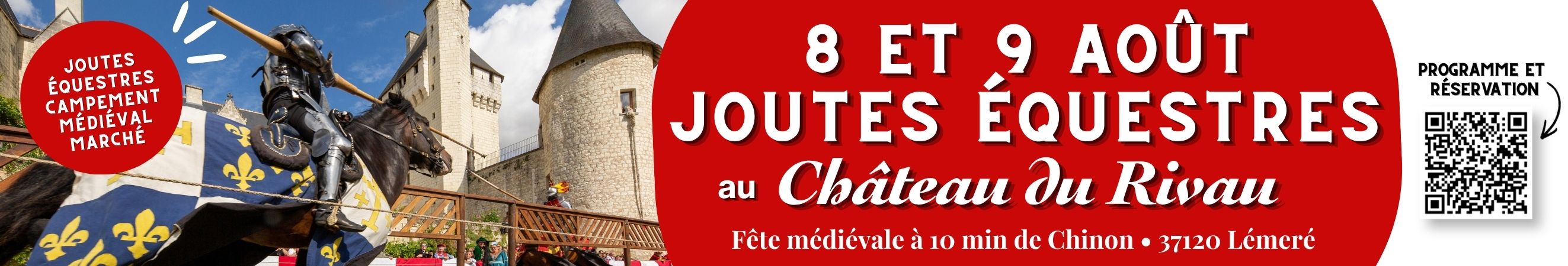 Bannière Joutes Saumur Kiosque 2026