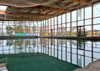 Longué-Jumelles. Centre aquatique : Les bâtiments prennent forme, ouverture en octobre
