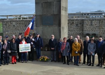 Moment fort d’émotion pour l’amicale des anciens marins du TCD orage, de La Lande-Chasles