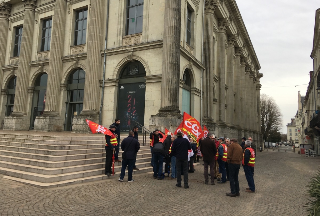 Saumur. Une très faible mobilisation à la manifestation de ce jeudi