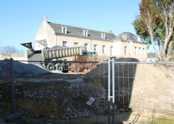 Doué-en-Anjou. Îlot Maurice Duveau, le collège transformé en logements