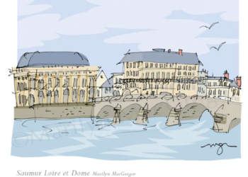 Du 23 Juin au 10 Septembre à Parnay : Exposition «  »Saumur sous le crayon d’une Américaine »