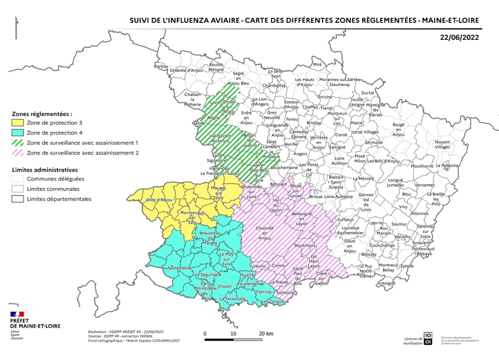 MaineetLoire. Grippe aviaire Levée des mesures de confinement en raison de la chaleur