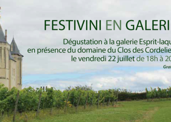 22 juillet à Saumur : Dégustation à la galerie Esprit-laque