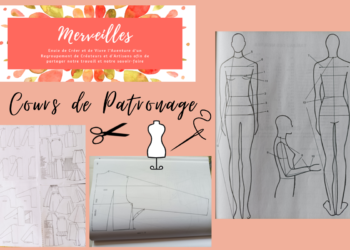 Du 15 Septembre au 22 décembre à Saumur : Cours de Patronage, à l’atelier Merveilles avec Eliane Margrève