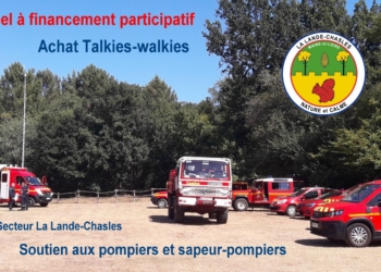 La Lande-Chasles lance un financement participatif pour les pompiers et sapeurs pompiers !