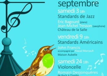 9 et 24 septembre à Montreuil-Bellay : Musique en la demeure