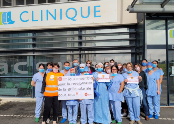 Saumur. Les personnels CFDT de la Clinique de la Loire mobilisés