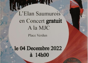 4 décembre à Saumur : Concert gratuit de l’Elan saumurois