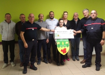La Lande-Chasles. 1 400 euros offerts  à l’oeuvre des pupilles des pompiers et sapeurs pompiers de Maine et Loire !