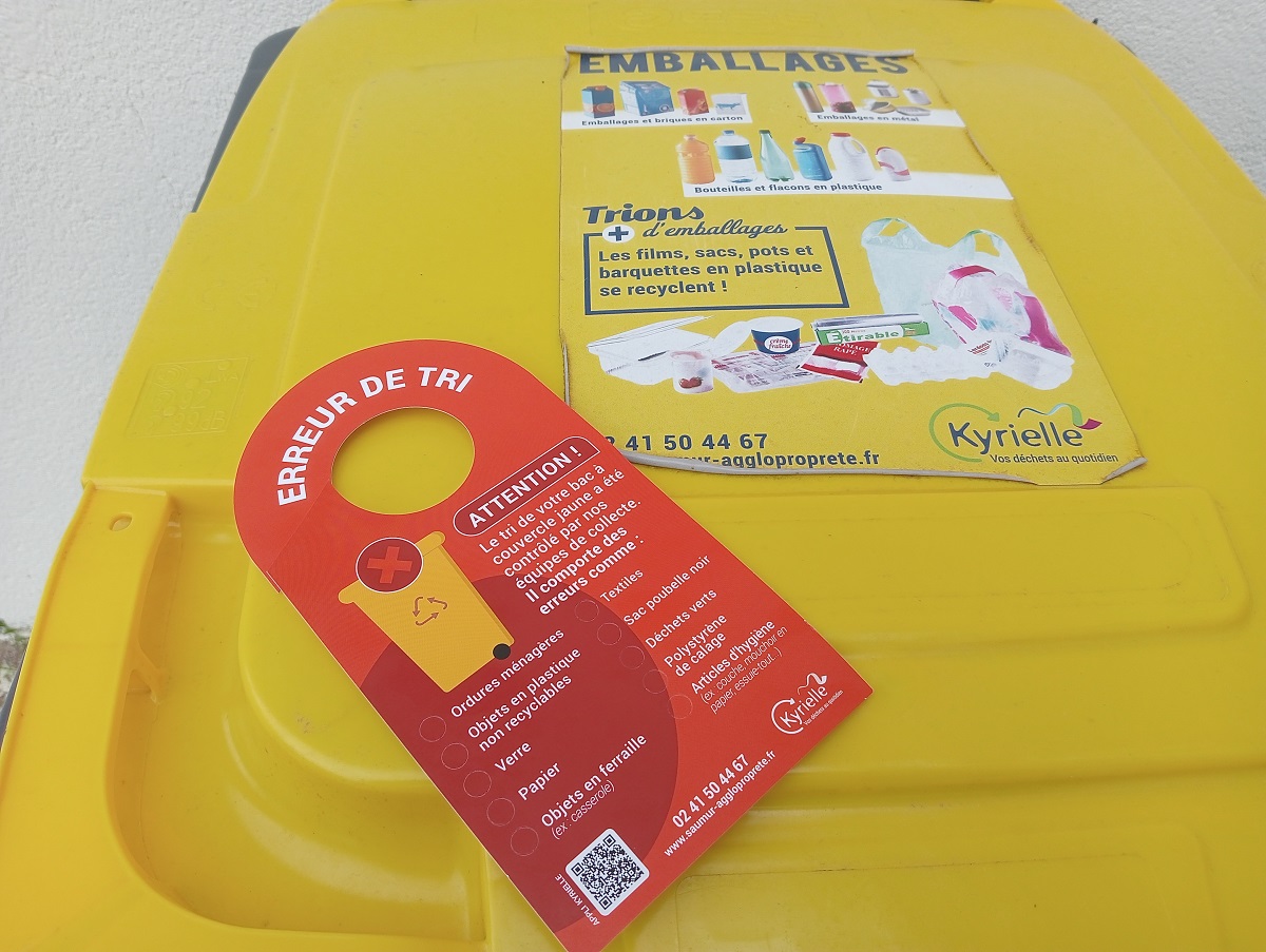 Saumur Val de Loire. Face à un nombre trop important de refus de tri, l&rsquo;agglo va renforcer les contrôles