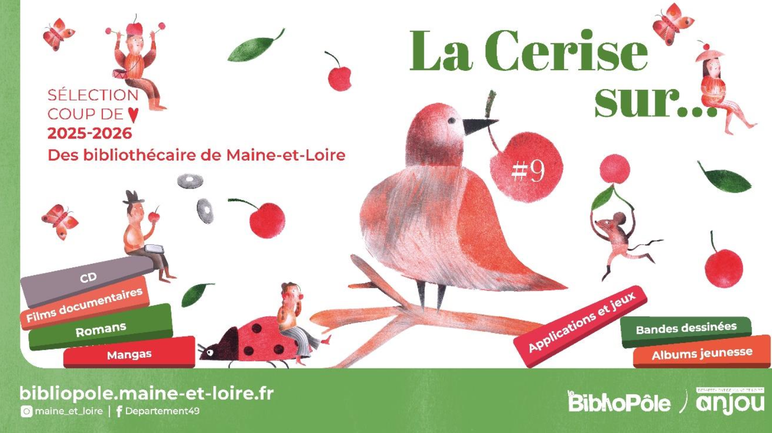 Maine-et-Loire. « La Cerise sur… » : la sélection culturelle de l’année du BiblioPôle