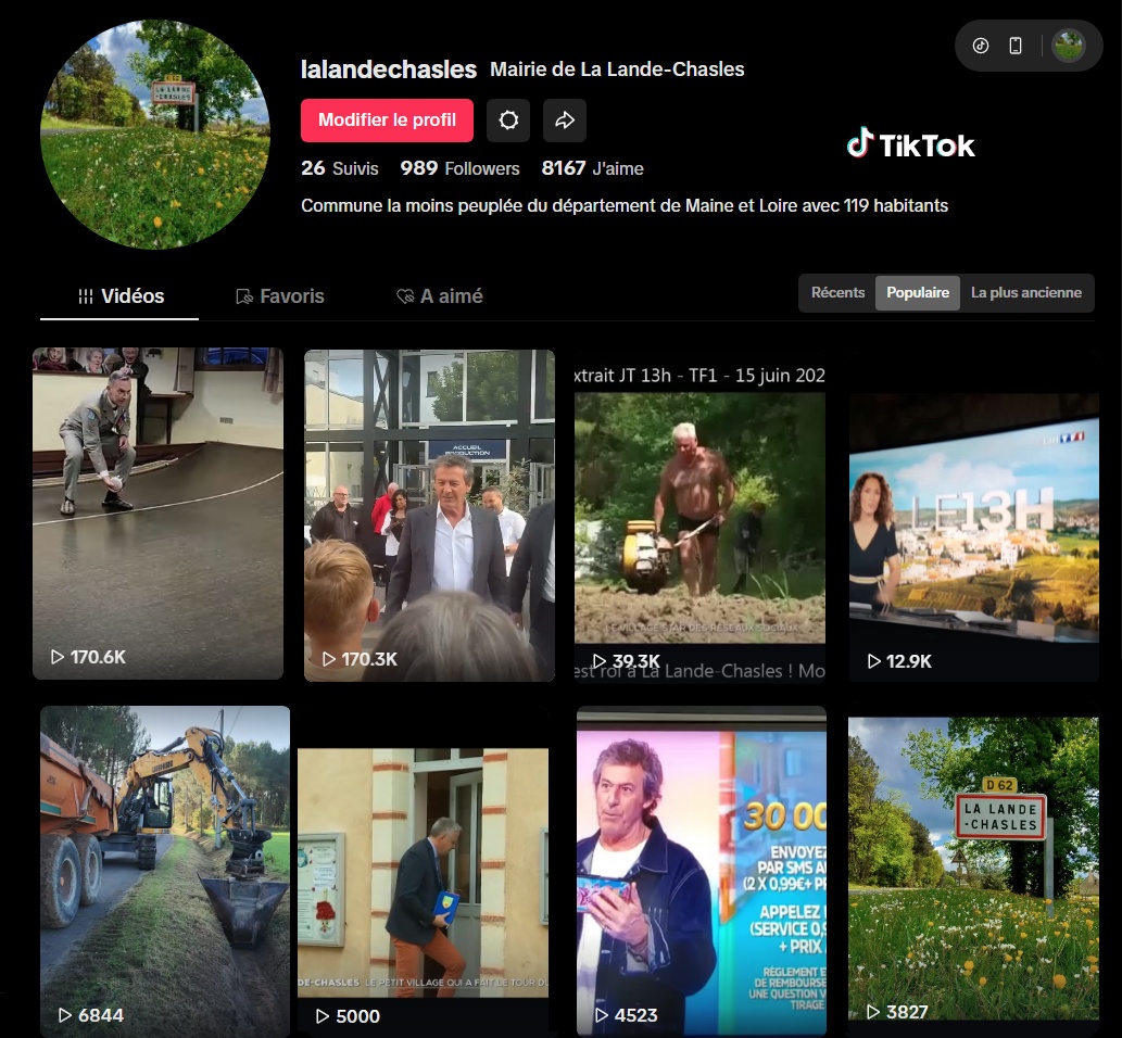 La Lande-Chasles. Insolite : buzz inattendu sur Tiktok pour la commune
