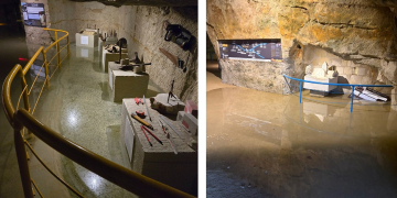 Saumur. Le site touristique Pierre et Lumière inondé !