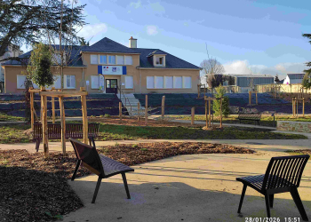 Doué-en-Anjou. En images : Le parc des Fontaines laisse entrevoir son futur visage