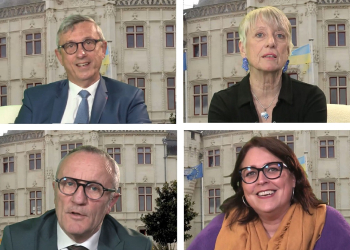 Élections municipales à Saumur. Les portraits des quatre candidats en vidéo