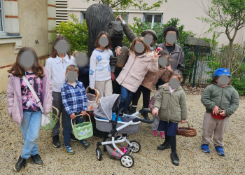 La Lande-Chasles. Une chasse aux œufs conviviale au cœur du village