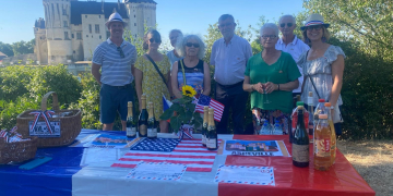 Les 30 ans du jumelage entre Asheville et Saumur a été célébré à l’occasion de la Fête de l’Indépendance Américaine