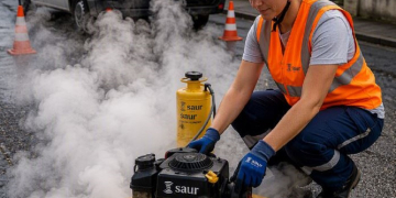 Villebernier et Montreuil-Bellay. De la fumée va être injectée dans le réseau pour vérifier les fuites