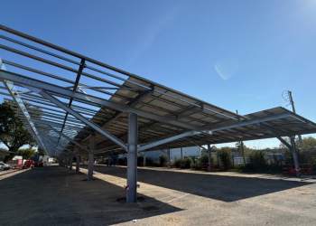 Saumur. Un parking équipé d’ombrières photovoltaïques est en cours de construction sur la ville